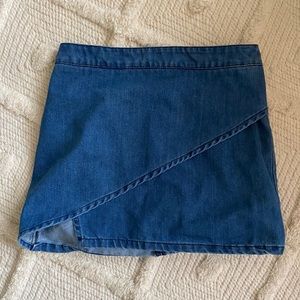 Brandy Melville denim wrap cutout skirt